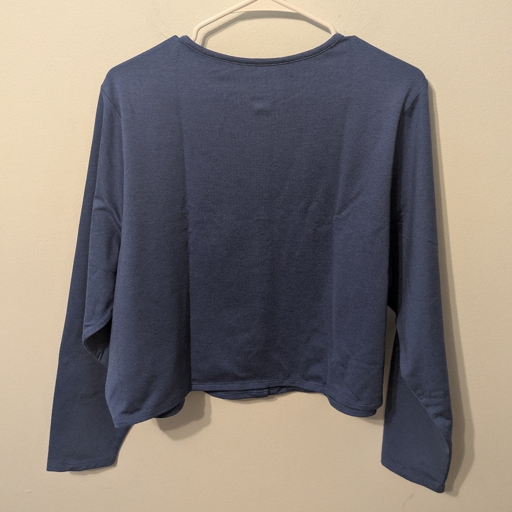 NWT Old Navy Blue CloudComfy Cropped Active Cardigan Size 2X - Picture 9 of 12